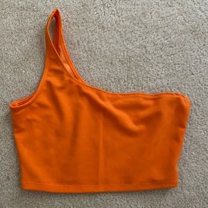 Orange crop top